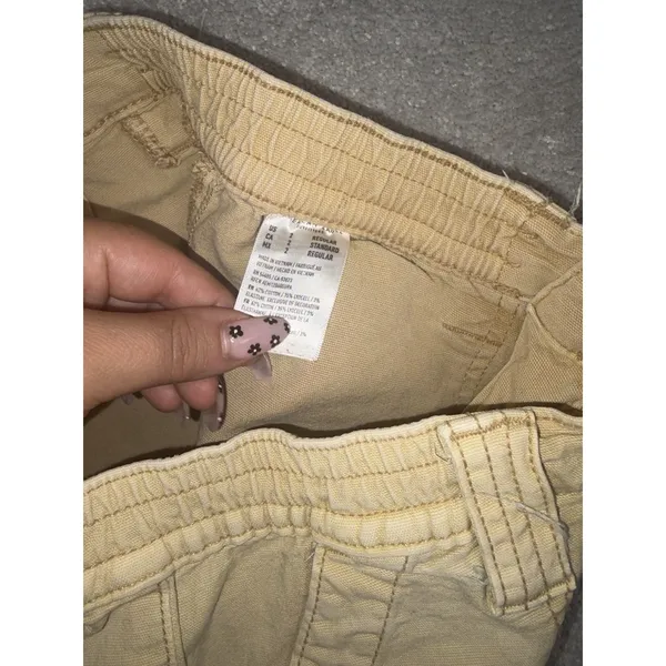 american eagle womens cargo pants straight leg tan 2 reg - Image 5