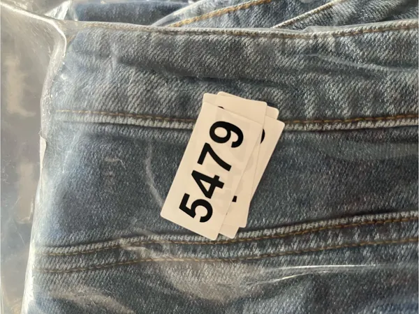 ASOS Denim High Rise Straight Leg Jeans 28 Tall Distressed Medium Wash Blue - Image 7