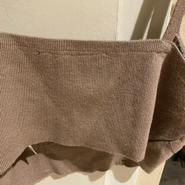Knit soft cami top Brown Size XS - Image 4