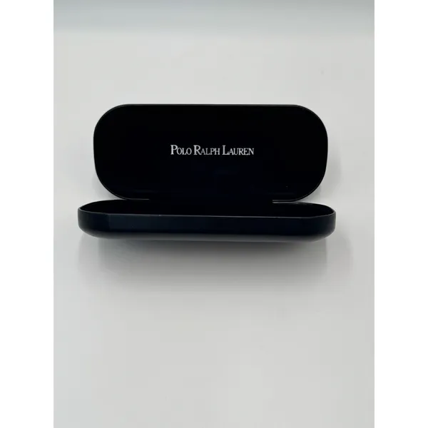 Polo Ralph Lauren Eyeglass Case Black Hard Shell Velvet Lined - Image 3