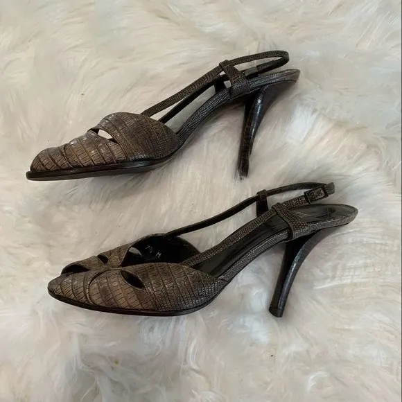 Stuart Weitzman strappy brown heels size 7.5‎ - Image 4