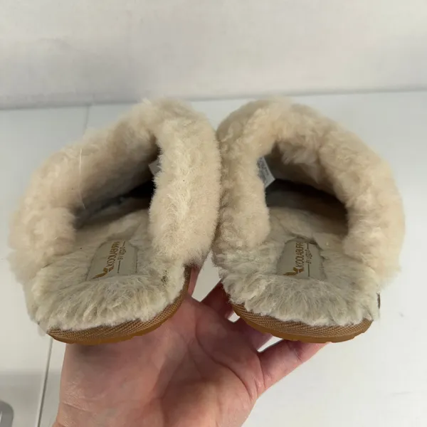 Koolaburra by UGG 8 Scuffette Slippers Mule Suede Faux Fur Lining Chestnut Brown - Image 11