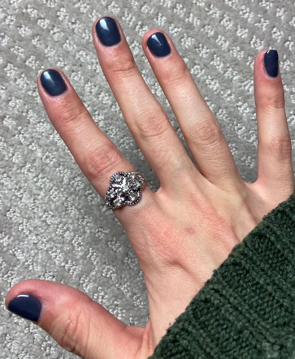 Zirconium Ring Sz. 5 Silver - Image 3
