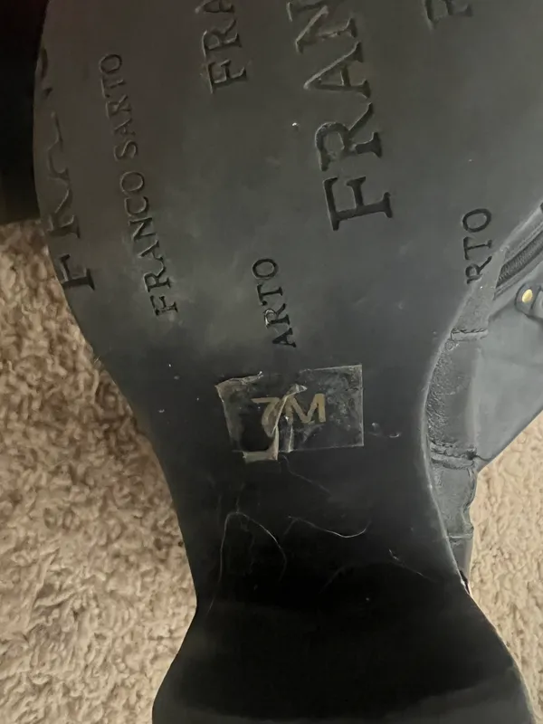 Franco Sarto Black Leather Boots - Image 3