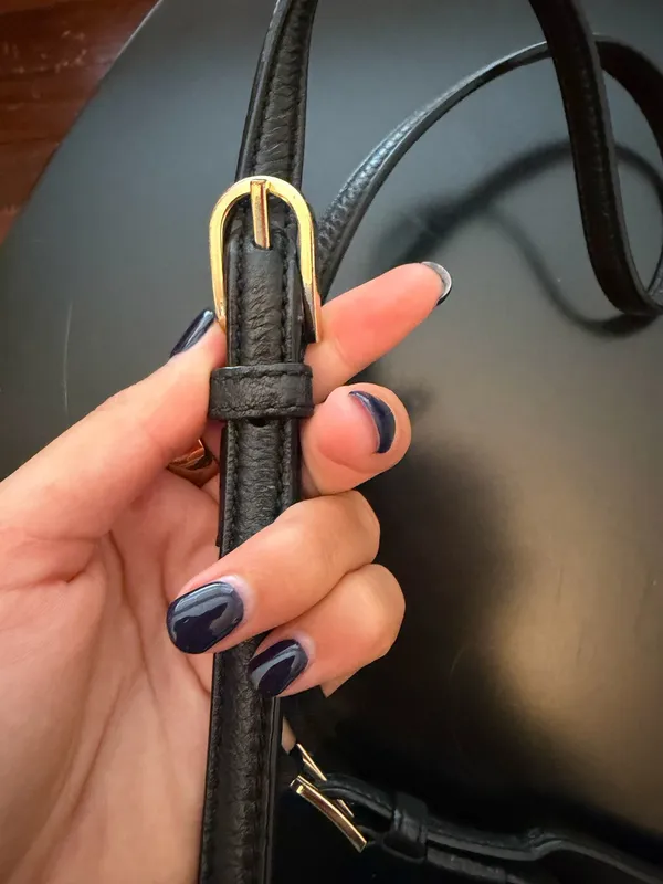 Tory Burch Bucket Bag Leather Drawstring - Image 4