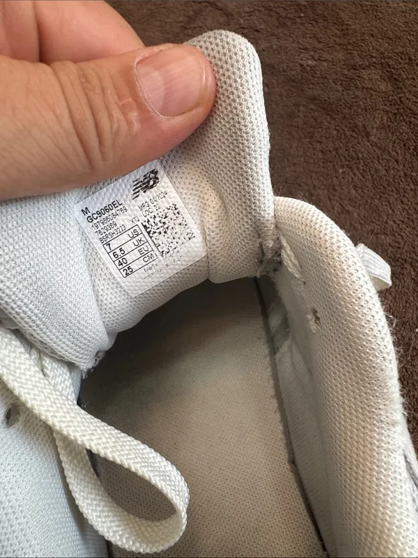New Balance Women's Light Gray and Pink 9060 Style Sneakers - Image 8