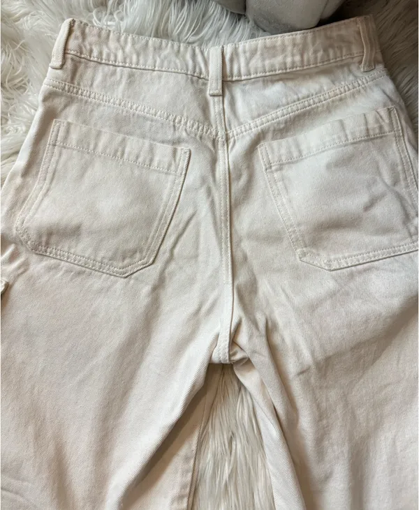 H&M Jeans Cargo White - Image 4