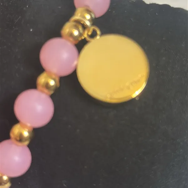 Rustic Cuff Breast Cancer Awareness‎ Stretch Bracelet Pink and Good New in Box - Image 3