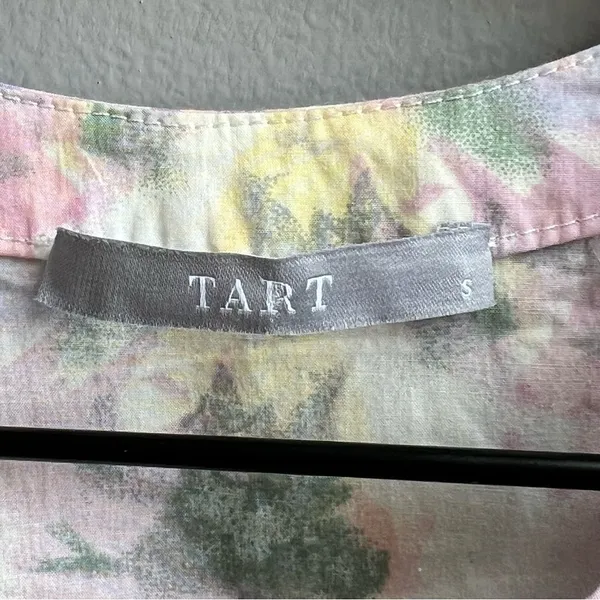 Tart Collections Lorrie Pastel Purple Floral Print Belted Tunic Dress Size Small - Image 6