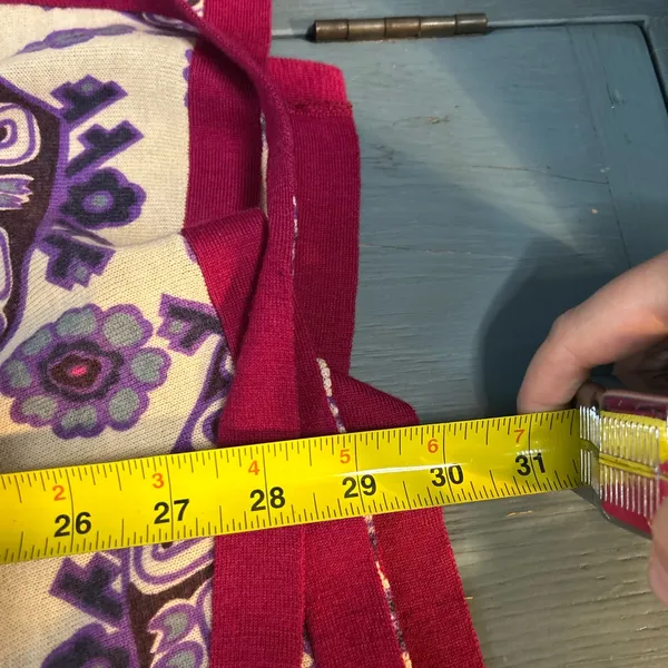 Free People Multicolor Patterned Belted Sweater | Size Medium - Image 7