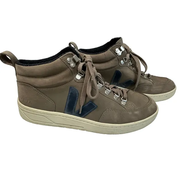 Veja Roraima Brown‎ Nubuck Leather High Top Sneakers Mens 7 Womens 9 - Image 2