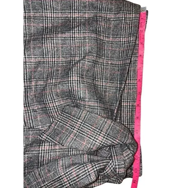 Aritzia Wilfred Dorine Front Wrap Wool Cashmere Mini Skirt plaid sz 6 #780 - Image 6