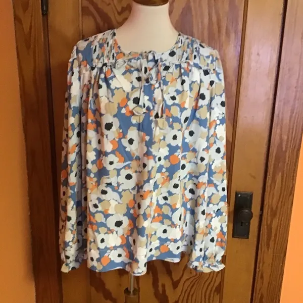 Joie Limited Edition Floral Fields Peasant Top Large NWT - Image 10