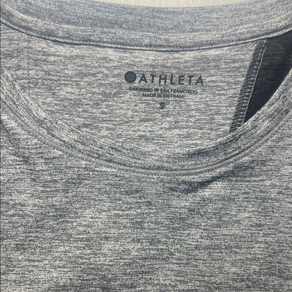 Athleta Heather Gray Crew Neck Top - Image 2