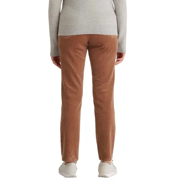 Quince Organic Stretch Corduroy Straight Leg Pants‎ Womens 10 Warm Brown NEW - Image 3