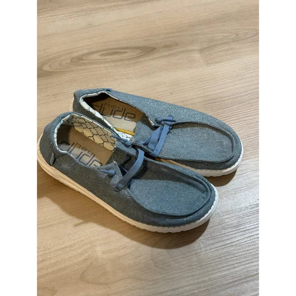 Hey Dude Wendy Sparkling Blue Stone 8 Women Shoes Loafers Slip On Casual Comfort - Image 2