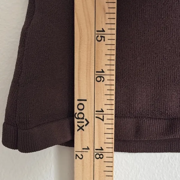 Aritiza Babaton Ribbed Brown Long Sleeve Size XXS / XS Contour Sculpt - Image 7