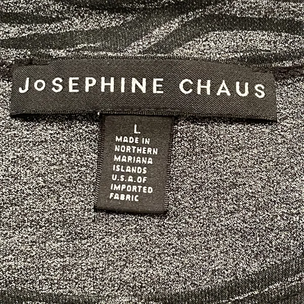 Josephine Chaus animal print tank top black gray L - Image 4