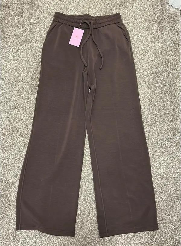 Brown Two Piece Long Sleeve and Pants Set - Image 2
