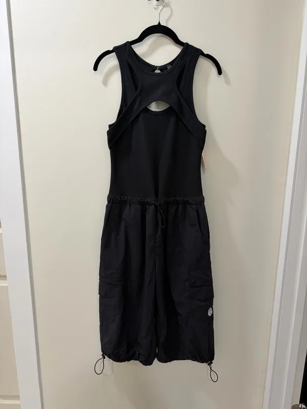 NWT Free People Movement Break It Down Onesie in Black - Image 3