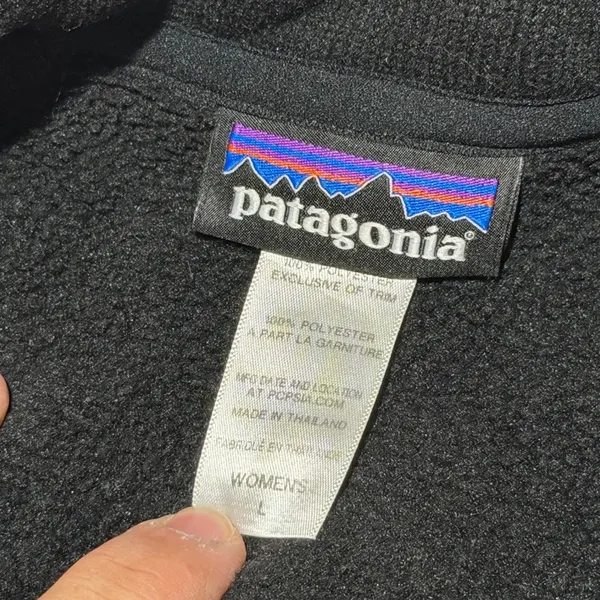 Patagonia Better Sweater Full Zip Jacket Womens Large Black Fleece - Image 2