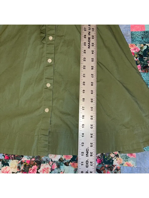 J.Crew $98 Woman’s Size 2 Sleeveless Button-Down Summer Midi Dress with Belt - Image 10