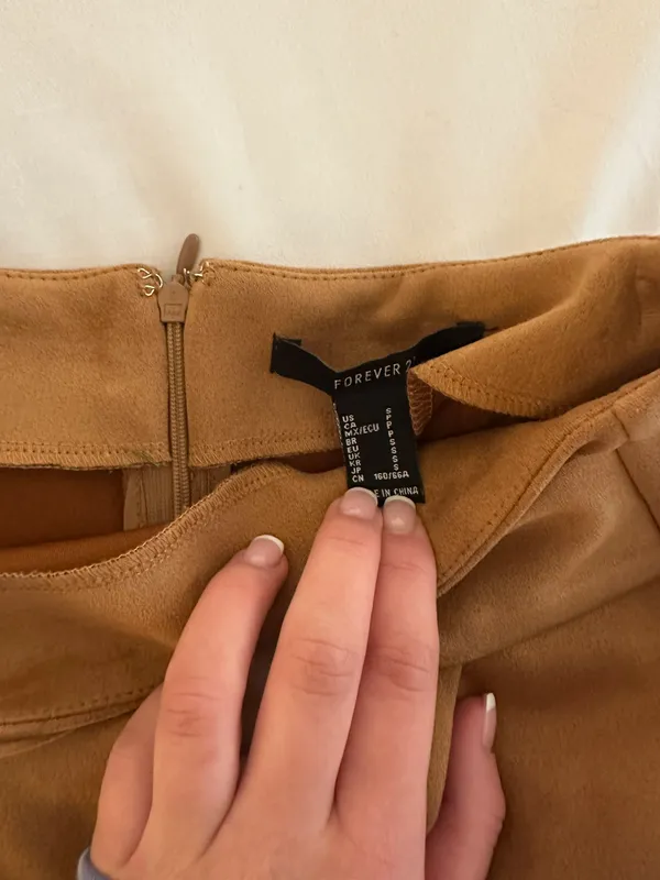 Forever 21 Brown Suede Mini Skirt - Image 2