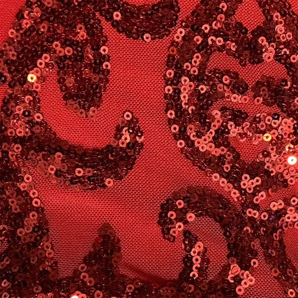 Lovely Day Hello Gorgeous Red Bodycon Sequin Mini Dress Size Small NWT - Image 5
