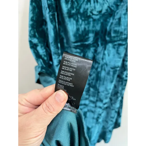 Urban Outfitters Silence + Noise‎ Velvet Strapless Midi Dress Dark Grunge Romantic Size S - Image 8