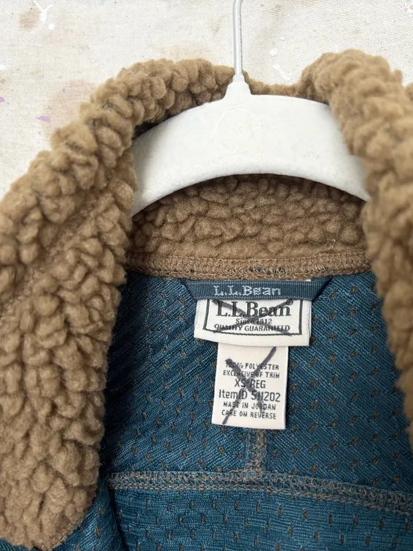 LL Bean Mountain Pile Fleece Vest Colorblock - Image 3