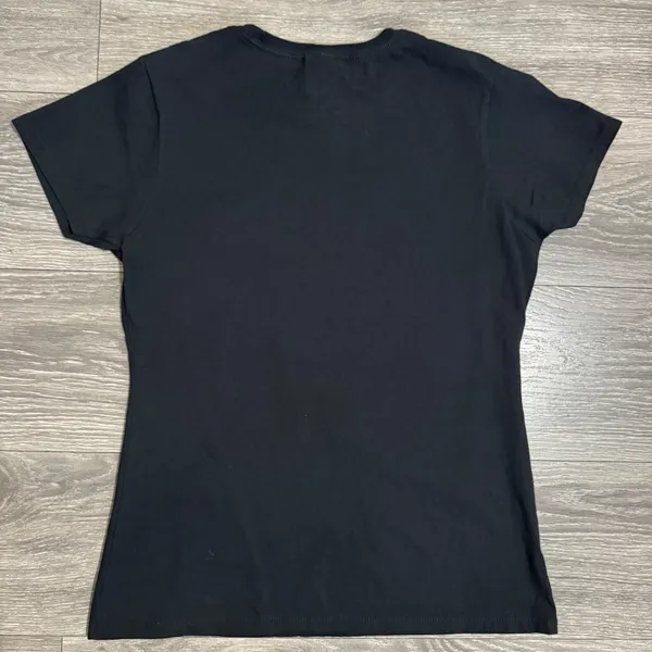 100% Cotton World's Coolest Bingo Caller Black‎ Graphic T-Shirt Womens Medium - Image 7