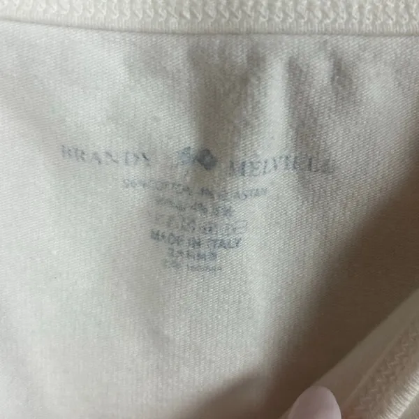 Brandy Melville White Cropped Tank one size - Image 3