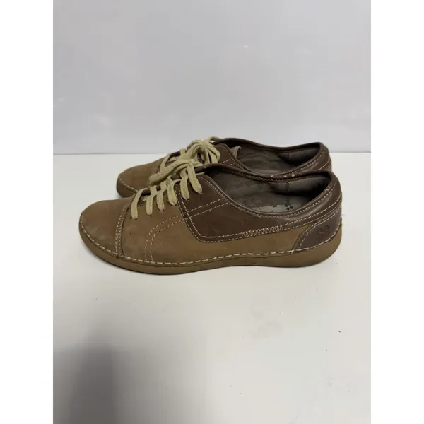 Naturalizer JOLIE Brown Leather Nubuck Lace Up Casual Shoes Women's Size 8.5 C-1 - Image 4
