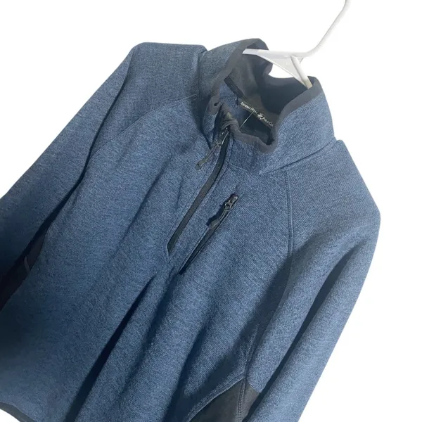 Beverly Hills Polo Club Mens Navy Half-Zip‎ Pullover Sweatshirt Size M - Image 5