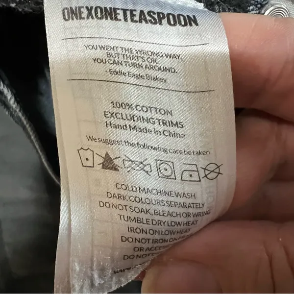 One X One Teaspoon For Free People Bonitas Low Rise Button Fly Raw‎ Hem Shorts - Image 6