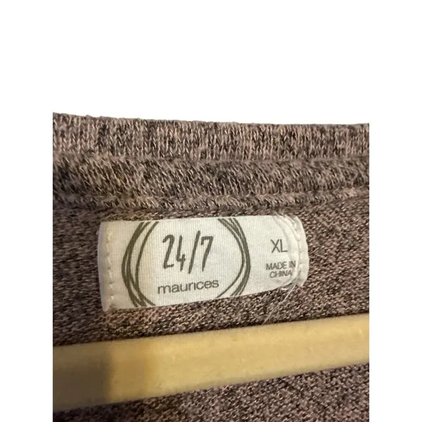 Maurice's 24/7 Striped‎ Chevron Long Sleeve pullover sweater - Image 3