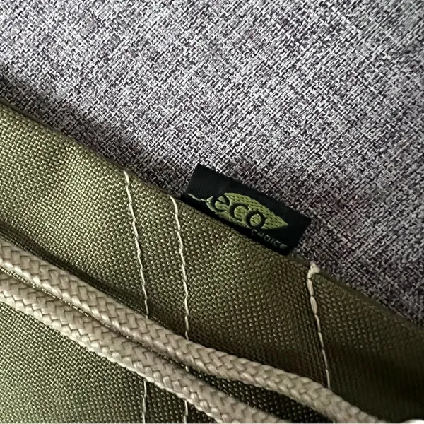 NWT Adventures by Disney Drawstring Tote Bag Olive Green Eco Choice by Gemline - Image 9