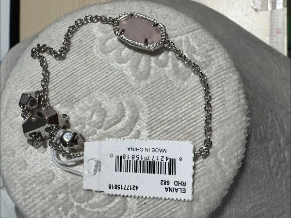 Kendra Scott Elaina Silver Chain Bracelet new adjustable - Image 4