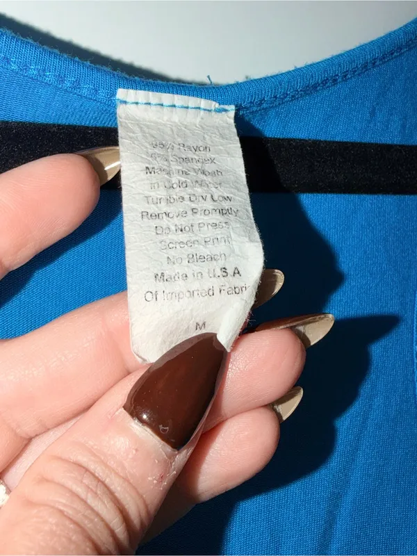 Bright Teal Sand and Mascara Tank - Image 3