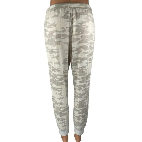 Gap Softspun Women's Cream Tan Camo Camoflage Athletic Joggers Sweatpants Size S - Image 3