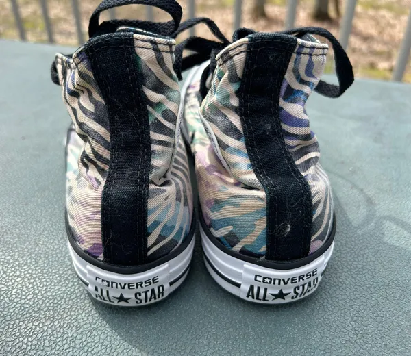 Colorful Zebra Print Chuck Taylor All Stars - Image 4