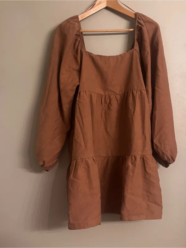 BALTIC BORN Corduroy Tiered Mini‎ Dress - Image 2