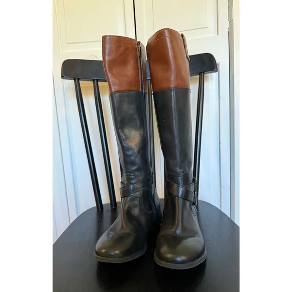 Marc Fisher Audrey buckle tall riding boot size 7 wide - Image 3