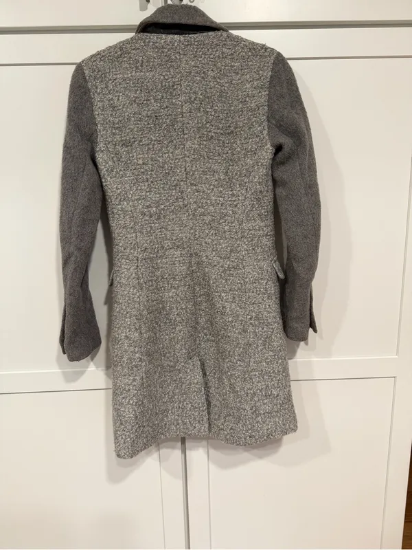 Armani Exchange Two-Tone Gray Wool-Blend Coat - Image 5