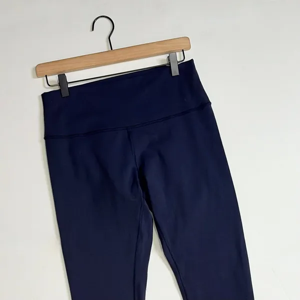 LULULEMON Wunder Under Hi-Rise Tight Full-On Luon Midnight Navy Blue Size 10 - Image 3