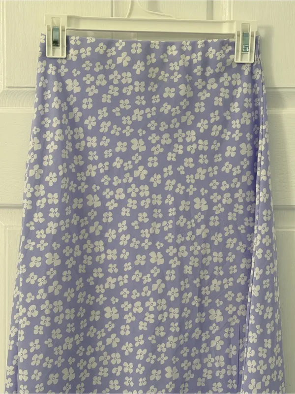 Princess Polly Lavender Floral A-Line Midi Skirt - Image 5