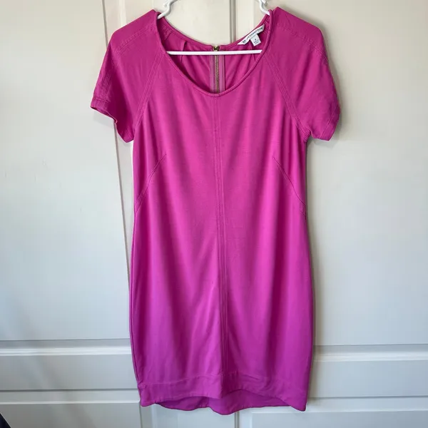 Southern Tide Phlox Pink Dress Short‎ Sleeve Preppy Career Round Neck Womens 4 - Image 2