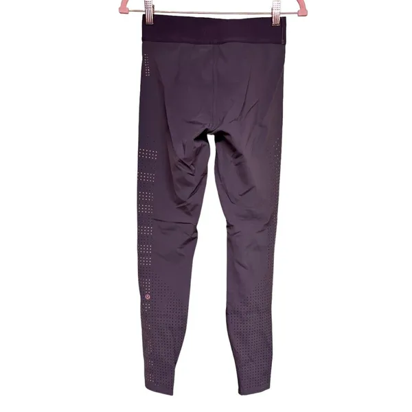 Lululemon Ride & Reflect Tight 28" *Lululemon‎ X SoulCycle Purple Taupe Size 8 - Image 2