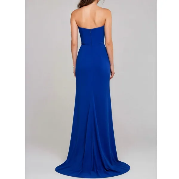 JOVANI Asymmetric Strapless Neck Gown 26166, Royal Blue, 4 (US) - Image 5