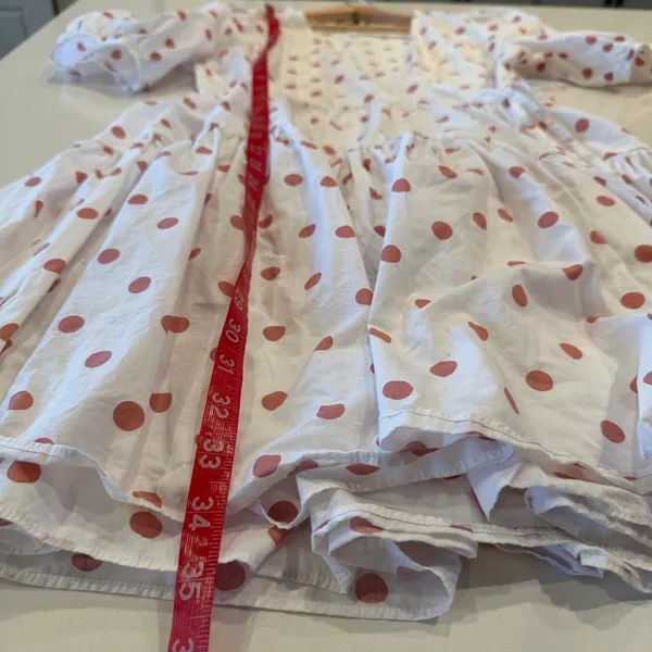 J. Crew Cotton Puff Sleeve Polka Dot Mini Dress‎ Size Small - Image 5